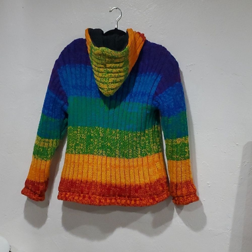 Kyber 100% Wool Rainbow Coat - Picture 3 of 16